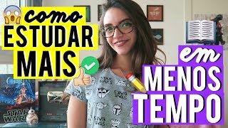 DICAS PARA ESTUDAR COM POUCO TEMPO E SER MAIS PRODUTIVO  Débora Aladim [upl. by Alvina666]