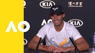 Rafael Nadal press conference 4R  Australoian Open 2019 [upl. by Llednew]