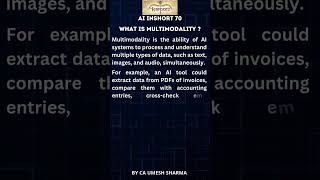 What is Multimodality By CA Umesh Sharma [upl. by Vale]