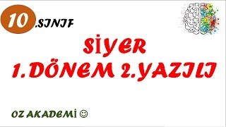 10Sınıf Siyer 1Dönem 2Yazılı Soruları [upl. by Druce]