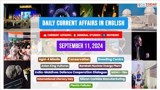 11 September 2024  Current Affairs in English by GKTODAY 🎯 [upl. by Sears697]