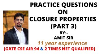 practice questions on closure properties part 3 [upl. by Lenzi]