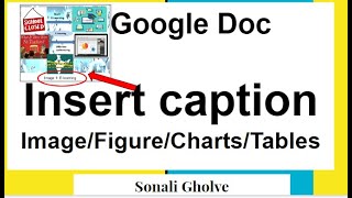 Insert Captions to Image Figure ChartsTables in Google Doc [upl. by Yllaw]