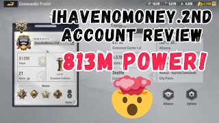 Warpath 91  iHaveNoMoney2nd account review 813m power base [upl. by Thanh]