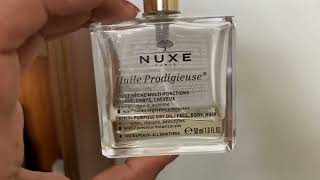 NUXE Huile Prodigieuse MultiPurpose Dry Oil Quick Review [upl. by Ttevy]