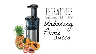 ESTRATTORE MJL500  Unboxing e primo succo [upl. by Airtemak]