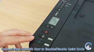 Canon Pixma TS3150 How to Turn quotQuiet Modequot On or Off [upl. by Elagiba]