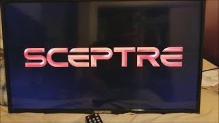 Sceptre 32quot 720P HDTV X322BVSR Unboxing and Short Demo [upl. by Eedyah]