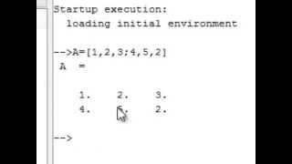 curso de Scilab Matrices y operaciones con matrices [upl. by Audrye984]