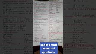 Bihar board class 12 English most important questions [upl. by Nwadahs201]