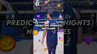 Predicting Tonights NBA Games halloween [upl. by Queri283]