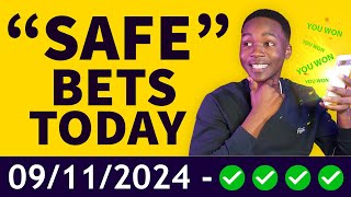 FOOTBALL PREDICTIONS TODAY 09112024 SOCCER PREDICTIONS TODAY  BETTING TIPS footballpredictions [upl. by Anirehtac]