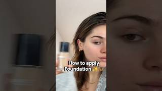 How to apply foundation ✨🦋shorts foundationhackfoundationtips [upl. by Isleen851]