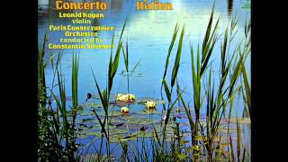 Tchaikovsky  L Kogan 1959 Violin Concerto Op 35  C Silvestri Paris Conservatory Vinyl LP [upl. by Enyaz]