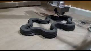 Geopolymer concrete 3D printing  SC3DP NTU Singapore [upl. by Utica979]