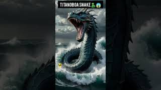 Titanoboa snake😱 shortsfeed shorts facts trendingtitanoboasnake amazonrainforest ytindia [upl. by Ratha220]