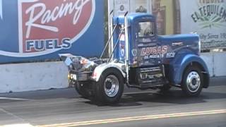 Detroit Diesel Powered Drag Racing Kenworth At Truckin For Kids 2012 [upl. by Kassia18]