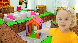 Vlad and Niki Giant Maze Challenge for kids [upl. by Nalyad605]