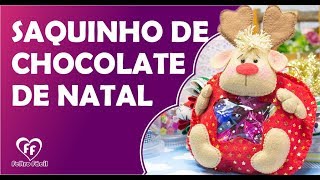 SAQUINHO DE CHOCOLATES EM FELTRO  APRENDA A FAZER [upl. by Billy715]