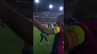 Raphinha celebration with the fans  Barca vs Bayern 4  1 barcelona football barca fcbarca [upl. by Silloc]