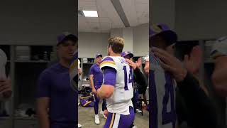 Sam Darnold after the Vikings Week 1 Win 🤩 [upl. by Heinrik583]