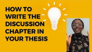 How to write the discussion chapter in a PhD thesis  PhD thesis discussion chapter [upl. by Airehs]