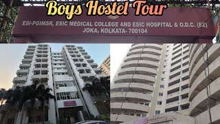 Boys Hostel Tour 1st yr ESIC MEDICAL COLLEGE Joka Kolkata  esic joka medical College [upl. by Yehus]