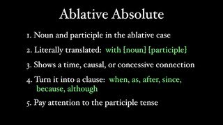 Ablative Absolutes [upl. by Vladamir]