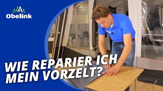 Vorzelt reparieren  Wie reparier ich mein Vorzelt  Obelink [upl. by Lacombe]