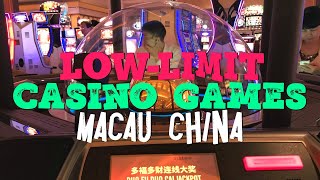 Low limit casino games in Macau China [upl. by Martina]