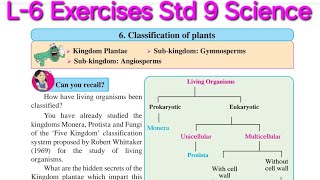 L6 Classification of plants  Exercises  Std 9 Science  Maharashtra board [upl. by Ardnauqal]