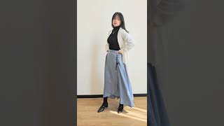 hijab friendly outfit with skirt and layering top🥰 fashionideas ootd outfitinspriation fashion [upl. by Destinee743]