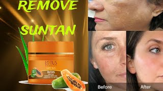 suntan removal face gellotus herbal lotus herbals safe sun detan after sun face gel [upl. by Amr]