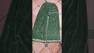 Plazo cutting and stitching in easy way viralvideo fashion dress [upl. by Nnylharas]