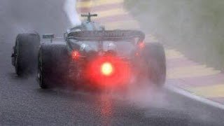 Lance Stroll crashes in Belgian GP practice as heavy rain falls at Spa [upl. by Lyj976]