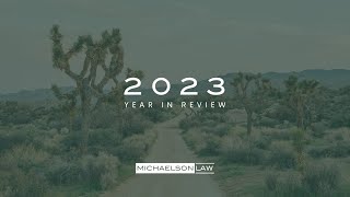 2023 Year in Review  Michaelson Law [upl. by Molloy]