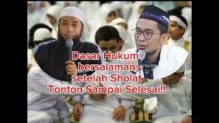 Ustadz Adi Hidayat dan Ustadz Khalid Basalamahbersalaman setelah shalat [upl. by Iruj]