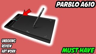 Parblo A610 UnboxingReview [upl. by Nnagem]