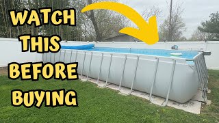 Quick Review of Bestway Power Steel 31x16x52 Rectangular Metal Frame Above Ground Swimming Pool [upl. by Jollenta]