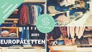 Schranksystem aus Europaletten  Schrank  Palettenmöbel selber bauen  DIY amp Upcycling Anleitung [upl. by Artenahs]