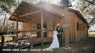 Aileen amp Bryan  Wedding Film  Horse Creek Camp  Ona FL [upl. by Amapuna]