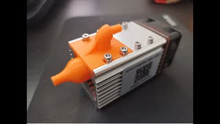 Neje 40W A40640 laser module upgrade with 3d printed air assist nozzle [upl. by Sharia]