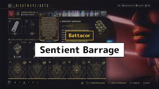 Warframe  Battacor Sentient Barrage [upl. by Osnola]