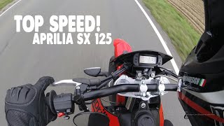 Aprilia SX 125 TOP SPEED [upl. by Erreipnaej]