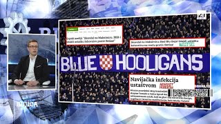 BUJICA 2822024 TIN HRGOVIĆ Navijače zbog grba s prvim bijelim poljem napadaju mrzitelji Hrvatske [upl. by Ferneau]