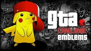 GTA V  Pikachu  Pokemon   Emblem Tutorial  Grand Theft Auto 5  Screetch2009 [upl. by Atiuqehs]