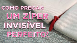 Como pregar um zíper invisível perfeito [upl. by Marketa]