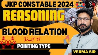 BLOOD RELATION PART 01  POINTING TYPE  REASONING FOR JKP CONSTABLE 2024  JKSSB BY VERMA SIR [upl. by Ahsieket]