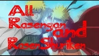 Naruto Generations All Rasengan amp RasenShuriken with combos [upl. by Yarezed]