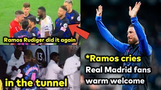 Ramos vs Rudiger and Real Madrid players in the tunnel [upl. by Christianna]